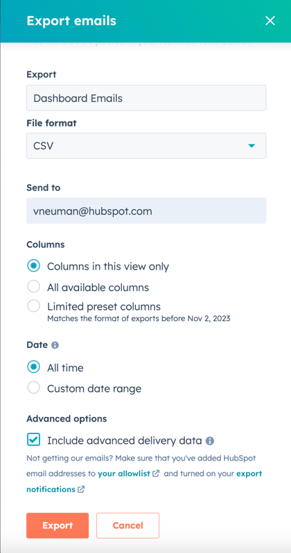 export-email-data