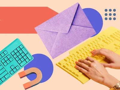marketing ideas that grew a newsletter represented by a person typing