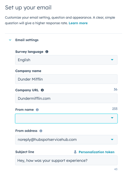 configurez votre e-mail